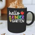 Hello Kindergarten Team Kinder Back To School Teacher Kids Graphic Print Coffee Mug, novelty gifts, funny gifts