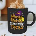 Hocus Pocus Everybody Focus Halloween Teacher Men Women Kids Graphic Print Coffee Mug, novelty gifts, funny gifts