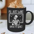 Ill Just Wait Until Its Quiet Teacher Lazy Halloween Costume Graphic Print Coffee Mug, novelty gifts, funny gifts