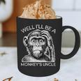 Well I'Ll Be a Monkey's Uncle Teacher And Student Graphic Print Coffee Mug, novelty gifts, funny gifts