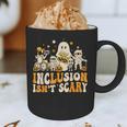 Inclusion Isn't Scary Mummy Boo Ghost Halloween SLP Teacher Graphic Print Coffee Mug, novelty gifts, funny gifts