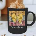 Interventionist Teacher Groovy Coquette Bow Back To School Graphic Print Coffee Mug, novelty gifts, funny gifts Interventionist Teacher Groovy Coquette Bow Back To School Graphic Print Coffee Mug, novelty gifts, funny gifts