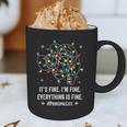 It's Fine I'm Fine Christmas Light Principal Teacher Xmas Men Women Graphic Print Coffee Mug, novelty gifts, funny gifts