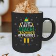I Just Like To Teach Teaching My Favorite Christmas Teacher Graphic Print Coffee Mug, novelty gifts, funny gifts I Just Like To Teach Teaching My Favorite Christmas Teacher Graphic Print Coffee Mug, novelty gifts, funny gifts