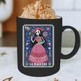La Maestra Halloween Mexican Bingo Card Teacher Lottery Card Graphic Print Coffee Mug, novelty gifts, funny gifts
