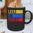 Leer Es Poder Colombian Spanish Teacher Maestra Colombia Graphic Print Coffee Mug, novelty gifts, funny gifts Leer Es Poder Colombian Spanish Teacher Maestra Colombia Graphic Print Coffee Mug, novelty gifts, funny gifts