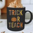 Leopard Trick Or Teach Halloween Teacher Costume Women Graphic Print Coffee Mug, novelty gifts, funny gifts Leopard Trick Or Teach Halloween Teacher Costume Women Graphic Print Coffee Mug, novelty gifts, funny gifts