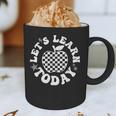Let's Learn Today Checkered Apple Back To School Teacher Graphic Print Coffee Mug, novelty gifts, funny gifts Let's Learn Today Checkered Apple Back To School Teacher Graphic Print Coffee Mug, novelty gifts, funny gifts
