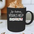 Life Happens Visuals Help Special Education Teacher Aide Men Women Graphic Print Coffee Mug, novelty gifts, funny gifts Life Happens Visuals Help Special Education Teacher Aide Men Women Graphic Print Coffee Mug, novelty gifts, funny gifts