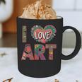 I Love Art Artist Painter Colorful Painting Art Teacher Graphic Print Coffee Mug, novelty gifts, funny gifts