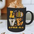 LOVE Pre-K Pumpkin Teacher Student Halloween Costume Graphic Print Coffee Mug, novelty gifts, funny gifts LOVE Pre-K Pumpkin Teacher Student Halloween Costume Graphic Print Coffee Mug, novelty gifts, funny gifts