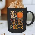 Love Pre-k Teacher Shirts Autumn Fall Pumpkin Fall Leopard Graphic Print Coffee Mug, novelty gifts, funny gifts