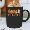 Love Preschool Happy Fall Thanksgiving Women Teacher Graphic Print Coffee Mug, novelty gifts, funny gifts