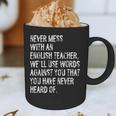 Never Mess With An English Teacher Back To School Graphic Print Coffee Mug, novelty gifts, funny gifts Never Mess With An English Teacher Back To School Graphic Print Coffee Mug, novelty gifts, funny gifts