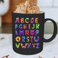 Monster ABC Cute Alphabet Halloween Teacher Costume Kids Graphic Print Coffee Mug, novelty gifts, funny gifts