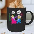 Nerdy Pythagoras Fighting Over C Squared Math Teacher Graphic Print Coffee Mug, novelty gifts, funny gifts