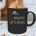 Nice Naughty Teacher Christmas List Instructor Santa Claus Men Women Graphic Print Coffee Mug, novelty gifts, funny gifts Nice Naughty Teacher Christmas List Instructor Santa Claus Men Women Graphic Print Coffee Mug, novelty gifts, funny gifts