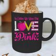 In October We Wear Pink Love Teacher Breast Cancer Awareness Graphic Print Coffee Mug, novelty gifts, funny gifts In October We Wear Pink Love Teacher Breast Cancer Awareness Graphic Print Coffee Mug, novelty gifts, funny gifts