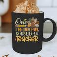 One Thankful Substitute Teacher Turkey Leopard Thanksgiving For Men Women Graphic Print Coffee Mug, novelty gifts, funny gifts