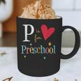 P Is For Preschool Teacher Student Back To School Graphic Print Coffee Mug, novelty gifts, funny gifts