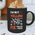 PE Teacher Voice PE Teacher School Fitness Class Graphic Print Coffee Mug, novelty gifts, funny gifts