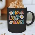 Peace Love Books Bookworm Librarian Reading Teacher Groovy Graphic Print Coffee Mug, novelty gifts, funny gifts Peace Love Books Bookworm Librarian Reading Teacher Groovy Graphic Print Coffee Mug, novelty gifts, funny gifts