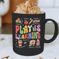 Play Is Learning Teacher First Day Of School Back To School Graphic Print Coffee Mug, novelty gifts, funny gifts