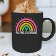 Playing Is Learning Early Childhood Education ECE Teacher Graphic Print Coffee Mug, novelty gifts, funny gifts