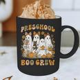 Preschool Boo Crew Teacher Kids Halloween Ghost Cat Pumpkin Graphic Print Coffee Mug, novelty gifts, funny gifts