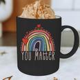 Pretty YOU MATTER Rainbow Positive Message Teachers Kids Graphic Print Coffee Mug, novelty gifts, funny gifts Pretty YOU MATTER Rainbow Positive Message Teachers Kids Graphic Print Coffee Mug, novelty gifts, funny gifts