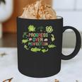 Progress Over Perfection Frog Back To School Teacher Graphic Print Coffee Mug, novelty gifts, funny gifts