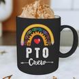 PTO Crew Parent School Volunteer Board Mom Parent Teacher Graphic Print Coffee Mug, novelty gifts, funny gifts