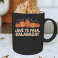Que Pasa Calabaza Spanish Teacher Bilingual Pumpkin Women Graphic Print Coffee Mug, novelty gifts, funny gifts