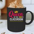 Queen Of The Classroom Teacher Graphic Print Coffee Mug, novelty gifts, funny gifts
