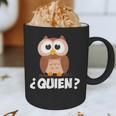 Quien Who Owl Spanish Teacher Graphic Print Coffee Mug, novelty gifts, funny gifts