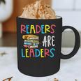 Readers Are Leaders Reading Book Lover Teacher Women Men Kid Graphic Print Coffee Mug, novelty gifts, funny gifts