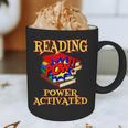 Reading Super Power Activated Superhero Teacher Or Student Men Women Girls Kids Graphic Print Coffee Mug, novelty gifts, funny gifts