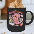 Retro Howdy Partners Cowgirl Cowboy Teacher Back To School Graphic Print Coffee Mug, novelty gifts, funny gifts