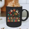 Retro Instructional Assistant Wildflowers Teacher Aide Graphic Print Coffee Mug, novelty gifts, funny gifts Retro Instructional Assistant Wildflowers Teacher Aide Graphic Print Coffee Mug, novelty gifts, funny gifts