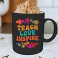 Retro Teach Love Inspire Back To School Teachers Graphic Print Coffee Mug, novelty gifts, funny gifts Retro Teach Love Inspire Back To School Teachers Graphic Print Coffee Mug, novelty gifts, funny gifts