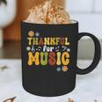 Retro Thankful For Music Floral Music Teacher Thanksgiving Men Women Graphic Print Coffee Mug, novelty gifts, funny gifts Retro Thankful For Music Floral Music Teacher Thanksgiving Men Women Graphic Print Coffee Mug, novelty gifts, funny gifts