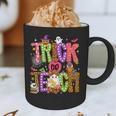 Retro Trick Or Teach Leopard Ghost Halloween Spooky Teacher Graphic Print Coffee Mug, novelty gifts, funny gifts Retro Trick Or Teach Leopard Ghost Halloween Spooky Teacher Graphic Print Coffee Mug, novelty gifts, funny gifts