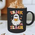 Retro Vintage Groovy Trick Or Teach Teacher Halloween For Men Women Kids Graphic Print Coffee Mug, novelty gifts, funny gifts Retro Vintage Groovy Trick Or Teach Teacher Halloween For Men Women Kids Graphic Print Coffee Mug, novelty gifts, funny gifts