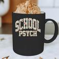 Retro Wildflower School Psych Teacher School Psychologist Graphic Print Coffee Mug, novelty gifts, funny gifts