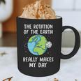 Rotation Of The Earth Makes My Day Science Teacher Earth Day Graphic Print Coffee Mug, novelty gifts, funny gifts Rotation Of The Earth Makes My Day Science Teacher Earth Day Graphic Print Coffee Mug, novelty gifts, funny gifts