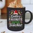 Santa's Favorite Dance Teacher Shirt Christmas Pajama Graphic Print Coffee Mug, novelty gifts, funny gifts