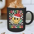 Santas Favorite Teacher Retro Groovy Smile Face Christmas Graphic Print Coffee Mug, novelty gifts, funny gifts Santas Favorite Teacher Retro Groovy Smile Face Christmas Graphic Print Coffee Mug, novelty gifts, funny gifts