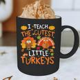 School Thankful I Teach The Cutest Little Turkeys Thanksgiving Teacher Graphic Print Coffee Mug, novelty gifts, funny gifts