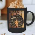 Smart Teacher Afro Girl Melanin African American Wowen Graphic Print Coffee Mug, novelty gifts, funny gifts