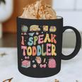 I Speak Toddler Teacher Pre-K Frist Day Back To School Graphic Print Coffee Mug, novelty gifts, funny gifts